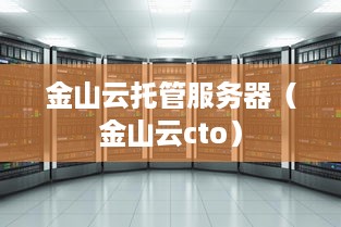 金山云托管服务器（金山云cto）