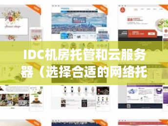 IDC机房托管和云服务器（选择合适的网络托管服务）