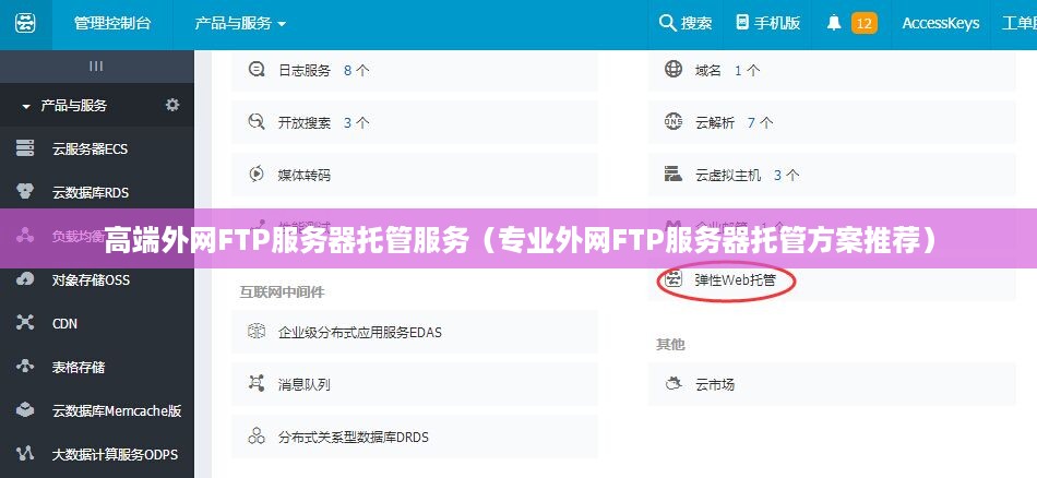 高端外网FTP服务器托管服务（专业外网FTP服务器托管方案推荐）