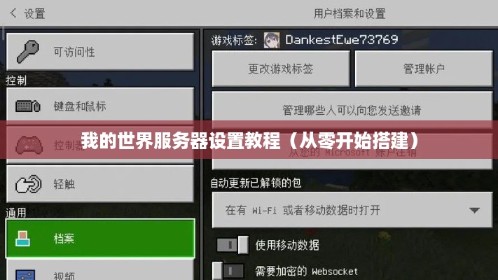 我的世界服务器设置教程（从零开始搭建）