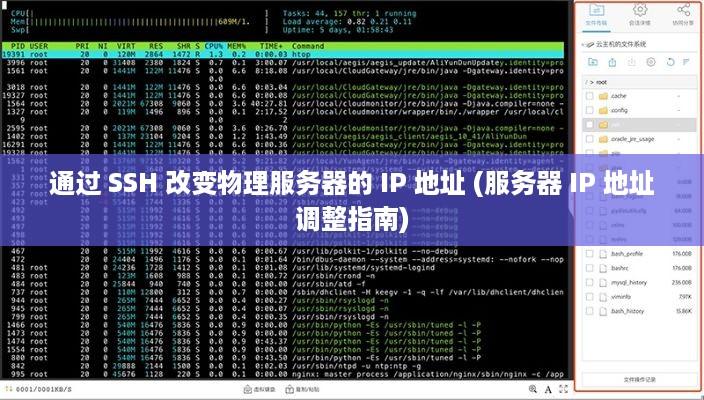 通过 SSH 改变物理服务器的 IP 地址 (服务器 IP 地址调整指南)