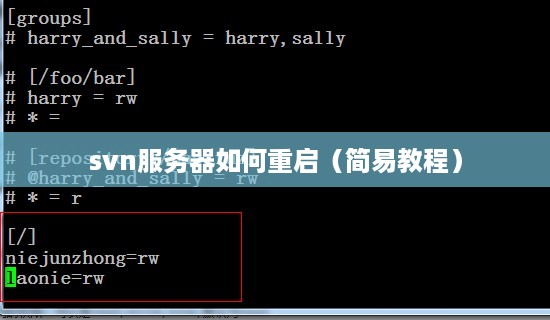 svn服务器如何重启（简易教程）