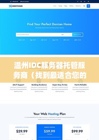 温州IDC服务器托管服务商（找到最适合您的服务器托管服务商）