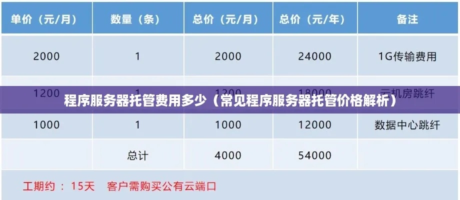 服务器托管价格，如何选择合适的方案以降低成本？