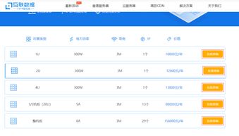 西安服务器托管价格一览表