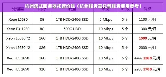 杭州服务器托管费用详解，如何选择合适的托管服务商以降低成本