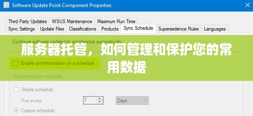 服务器托管，如何管理和保护您的常用数据