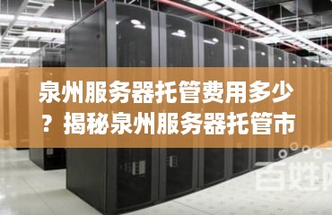 泉州服务器托管费用多少？揭秘泉州服务器托管市场价格