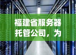 福建省服务器托管公司，为您的业务提供稳定可靠的IT基础设施