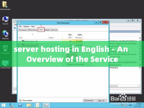 server hosting in English - An Overview of the Service