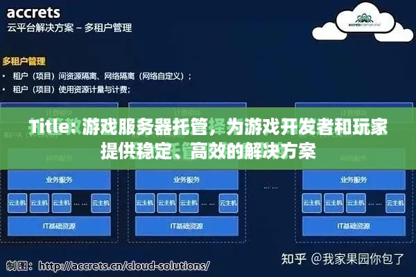 Title: 游戏服务器托管，为游戏开发者和玩家提供稳定、高效的解决方案