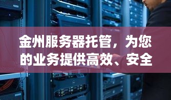 金州服务器托管，为您的业务提供高效、安全和可靠的解决方案