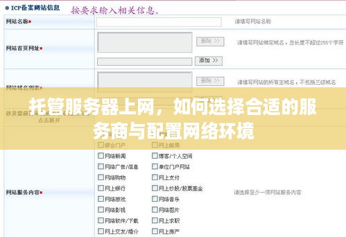 托管服务器上网，如何选择合适的服务商与配置网络环境