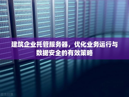 建筑企业托管服务器，优化业务运行与数据安全的有效策略