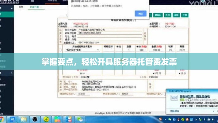 掌握要点，轻松开具服务器托管费发票