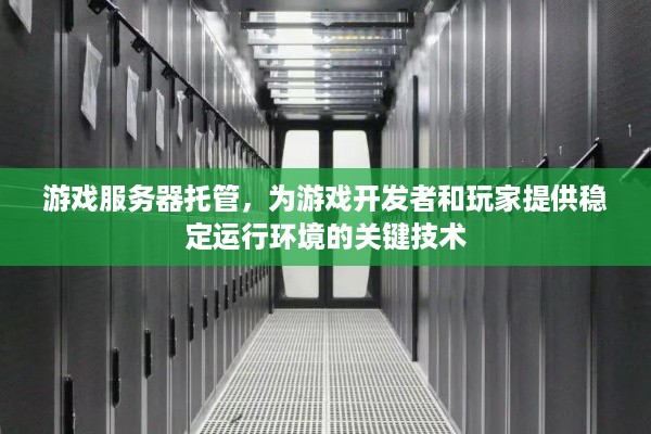 游戏服务器托管，为游戏开发者和玩家提供稳定运行环境的关键技术