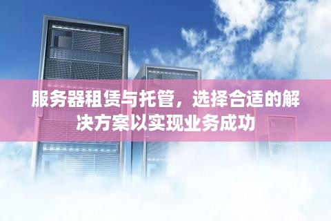 服务器租赁与托管，选择合适的解决方案以实现业务成功