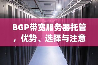 BGP带宽服务器托管，优势、选择与注意事项