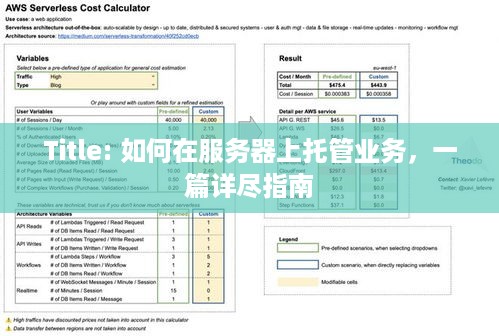 Title: 如何在服务器上托管业务，一篇详尽指南