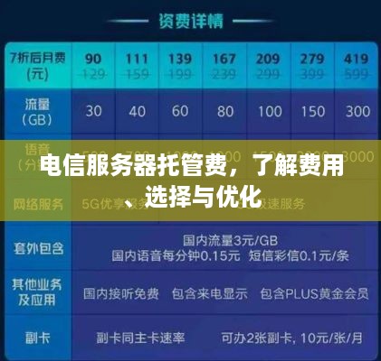 电信服务器托管费，了解费用、选择与优化