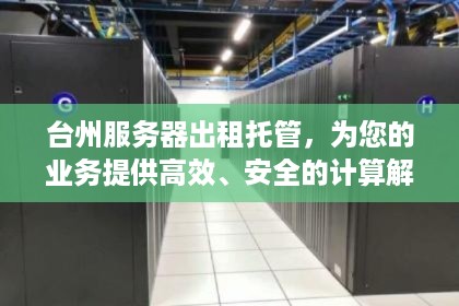 台州服务器出租托管，为您的业务提供高效、安全的计算解决方案