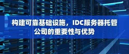 构建可靠基础设施，IDC服务器托管公司的重要性与优势