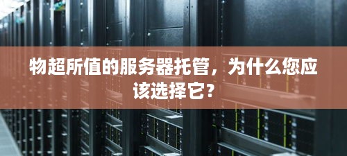 物超所值的服务器托管，为什么您应该选择它？