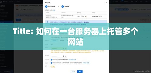 Title: 如何在一台服务器上托管多个网站