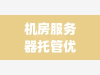 机房服务器托管优势解析，提高性能、降低成本与保障数据安全