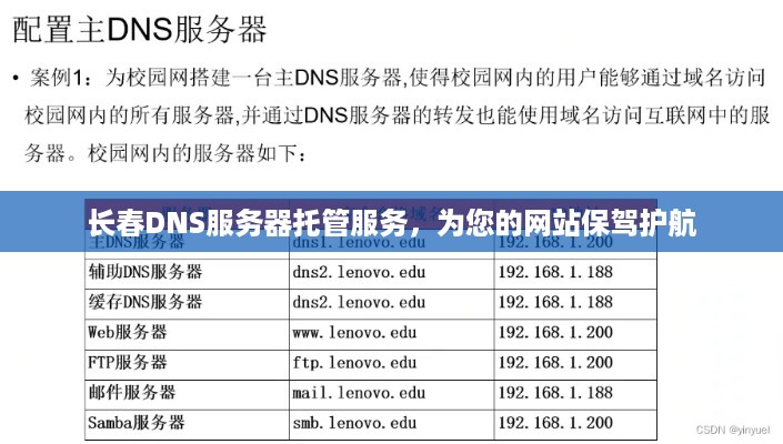 长春DNS服务器托管服务，为您的网站保驾护航