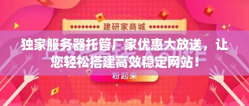 独家服务器托管厂家优惠大放送，让您轻松搭建高效稳定网站！