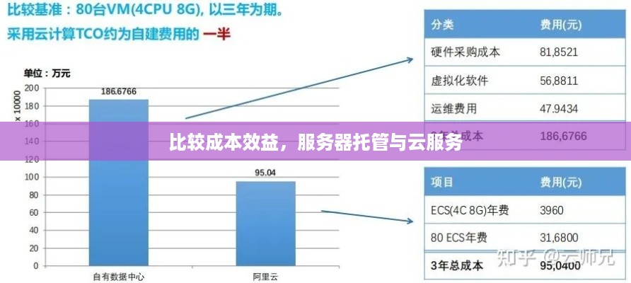 比较成本效益，服务器托管与云服务