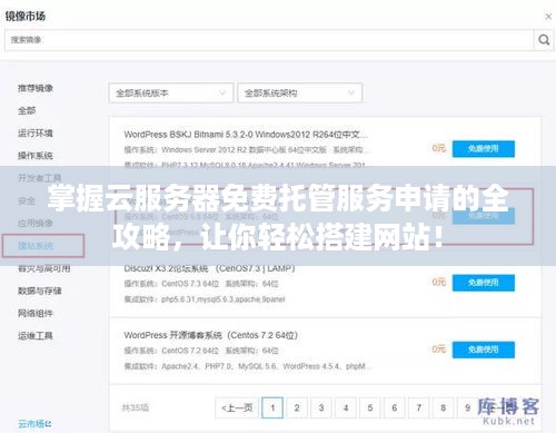 掌握云服务器免费托管服务申请的全攻略，让你轻松搭建网站！