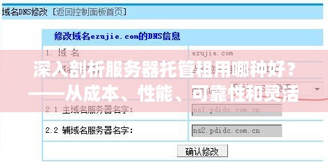 深入剖析服务器托管租用哪种好？——从成本、性能、可靠性和灵活性四个维度进行比较