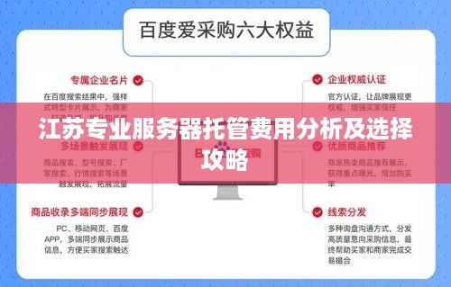 江苏专业服务器托管费用分析及选择攻略