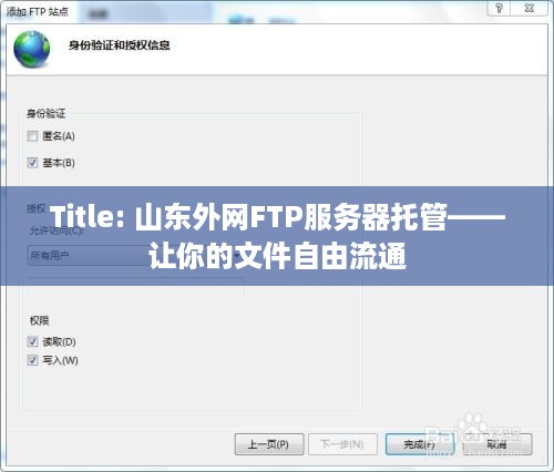 Title: 山东外网FTP服务器托管——让你的文件自由流通