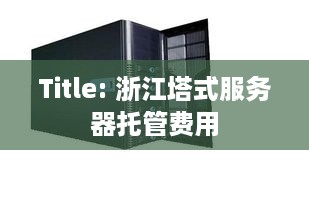 Title: 浙江塔式服务器托管费用