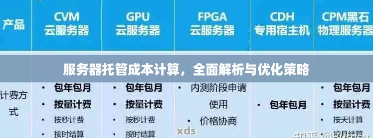 服务器托管成本计算，全面解析与优化策略