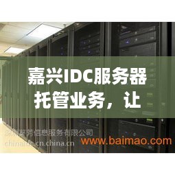 嘉兴IDC服务器托管业务，让您的网站或应用程序更稳定、安全、高效