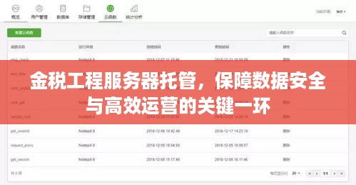 金税工程服务器托管，保障数据安全与高效运营的关键一环