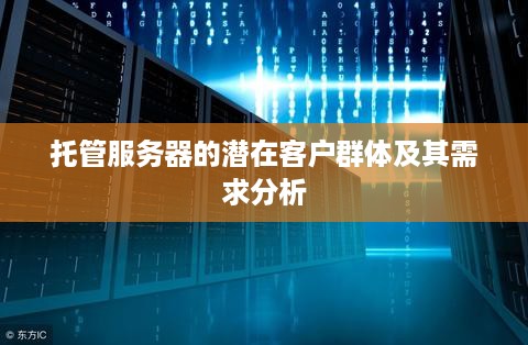 托管服务器的潜在客户群体及其需求分析