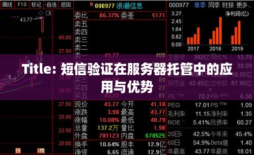 Title: 短信验证在服务器托管中的应用与优势