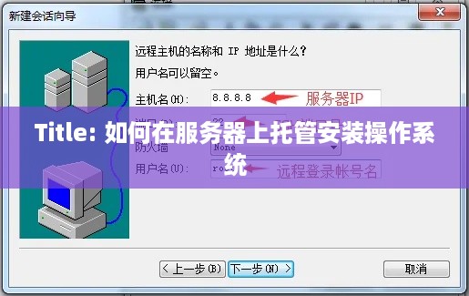 Title: 如何在服务器上托管安装操作系统