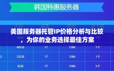 美国服务器托管IP价格分析与比较，为你的业务选择最佳方案