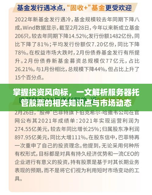 掌握投资风向标，一文解析服务器托管股票的相关知识点与市场动态