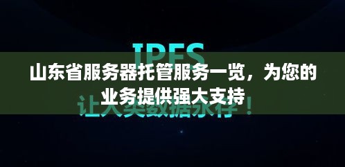 山东省服务器托管服务一览，为您的业务提供强大支持