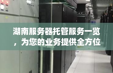 湖南服务器托管服务一览，为您的业务提供全方位支持