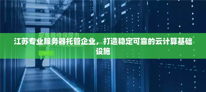 江苏专业服务器托管企业，打造稳定可靠的云计算基础设施