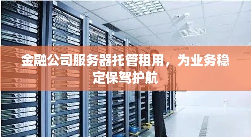 金融公司服务器托管租用，为业务稳定保驾护航