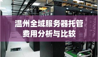 温州全域服务器托管费用分析与比较